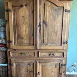 Rustic Pine Armoire
