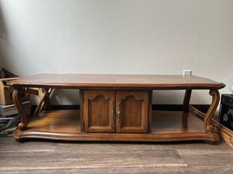 Wooden coffee table
