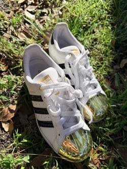 adidas Superstar Cloud White Gold Metallic