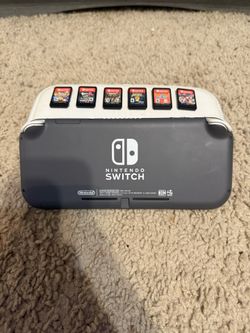 Nintendo Switch Lite with Case and 6 Games