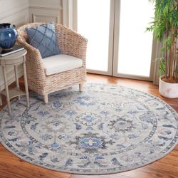 Odyssey 6.6 by 6.6 ft Round Area Rug
