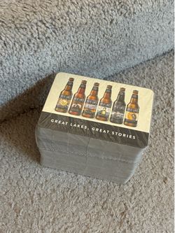 125 beer coasters Great Lakes Brewery great stories SEALED