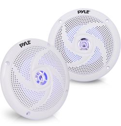 Pyle Marine Speakers - 5.25 Inch 2 Way Waterproof and Weather Resistant Outdoor