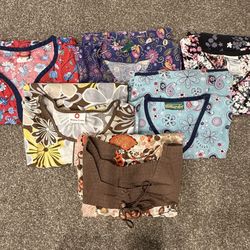 Scrub Tops Lot Of 6 Koi Uniform Advantage Cottonality Women Size Large Medium