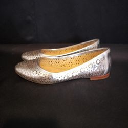 Women's Silver Antonio Melani Slip Ons (Size 6.5)
