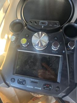 Bluetooth Karaoke Party Speaker with Screen, HDMI, and Mic Controls