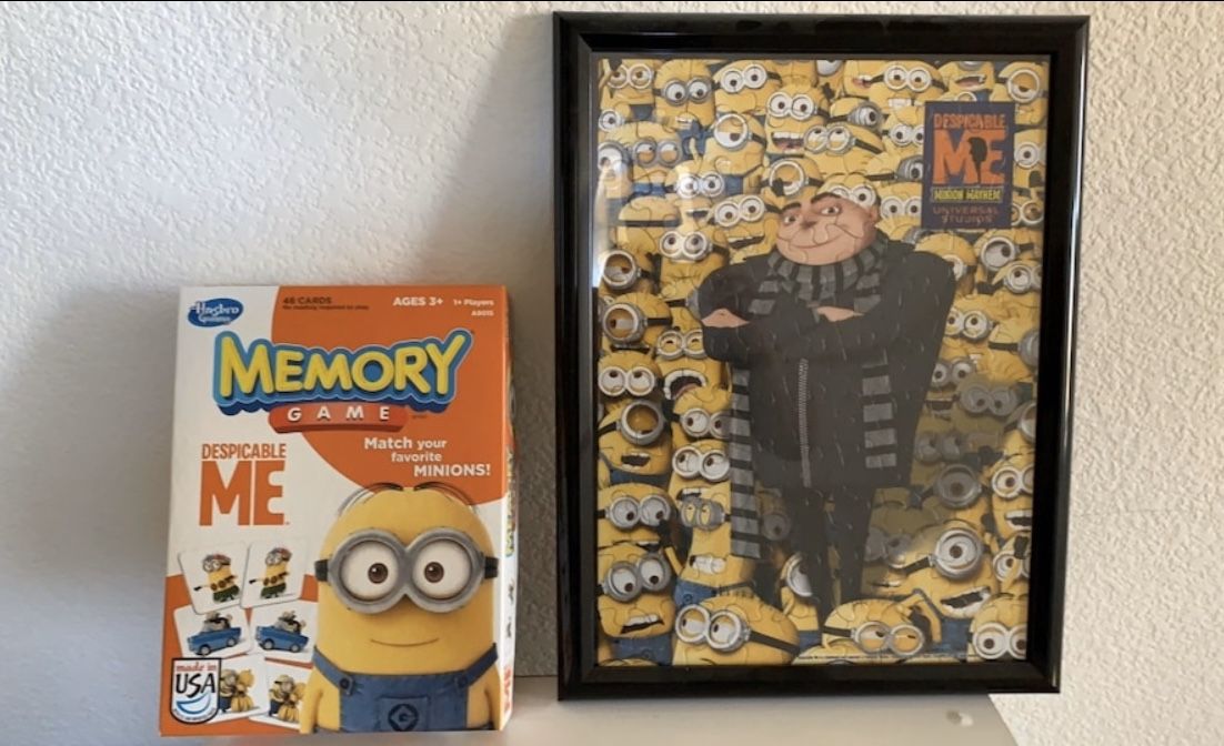 Despicable Me Framed Puzzle and Memory Game