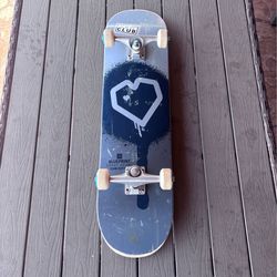 blue heart skateboard
