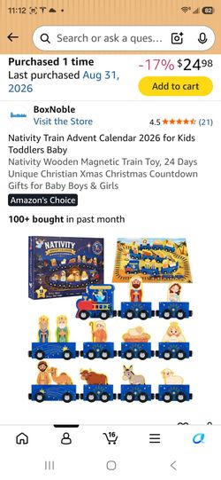 Nativity Advent Calendar 2026