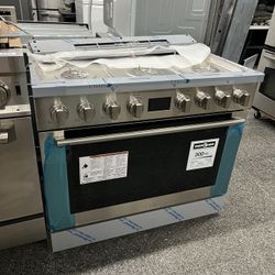 Electrolux Dual Fuel 36” Range Stove Stainless Steel 6 Burners