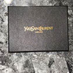 YSL CASSANDRE MATELASSÉ CARD CASE IN GRAIN DE POUDRE LEATHER