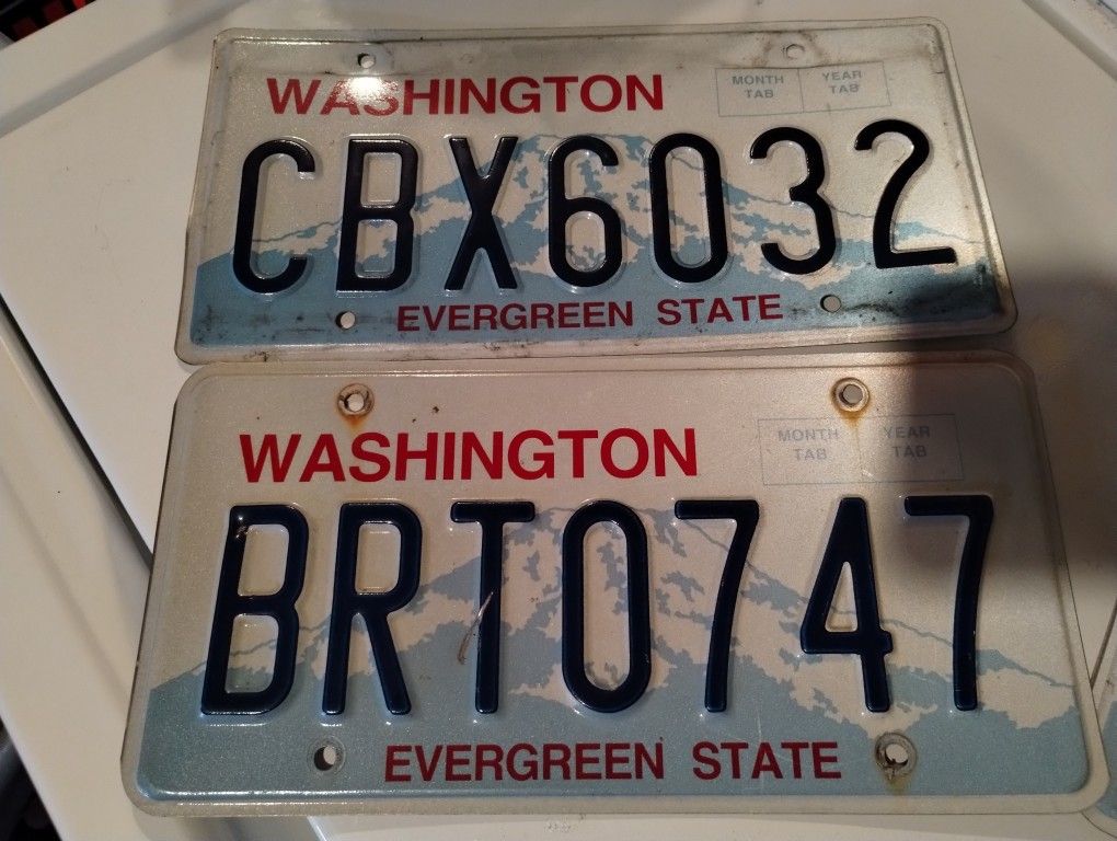 License plates for crafts