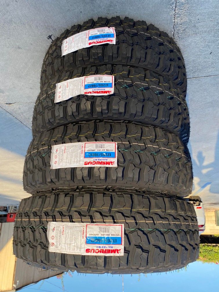 LT265/70R17 MUD TIRES AMERICUS - New Tires Installed And Balanced Llantas Nuevas Instaladas Y Balanceadas
