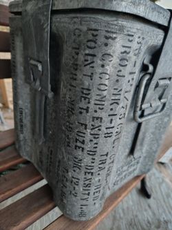 RARE WW2 US Navy QUAD 1.1 Anti-Aircraft Gun AMMO CAN 1942