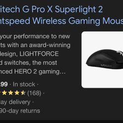 Logitech ProX Superlight 2 Wireless Mouse