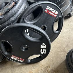 PB Extreme Urethane 45s Olympic Plates 