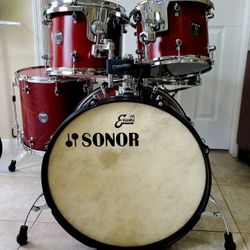 Drum Set 5 PC Sonor Sonic Plus Germany 