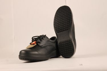 Cactus LS40 Black Lace-Up Work Shoes - Size 7