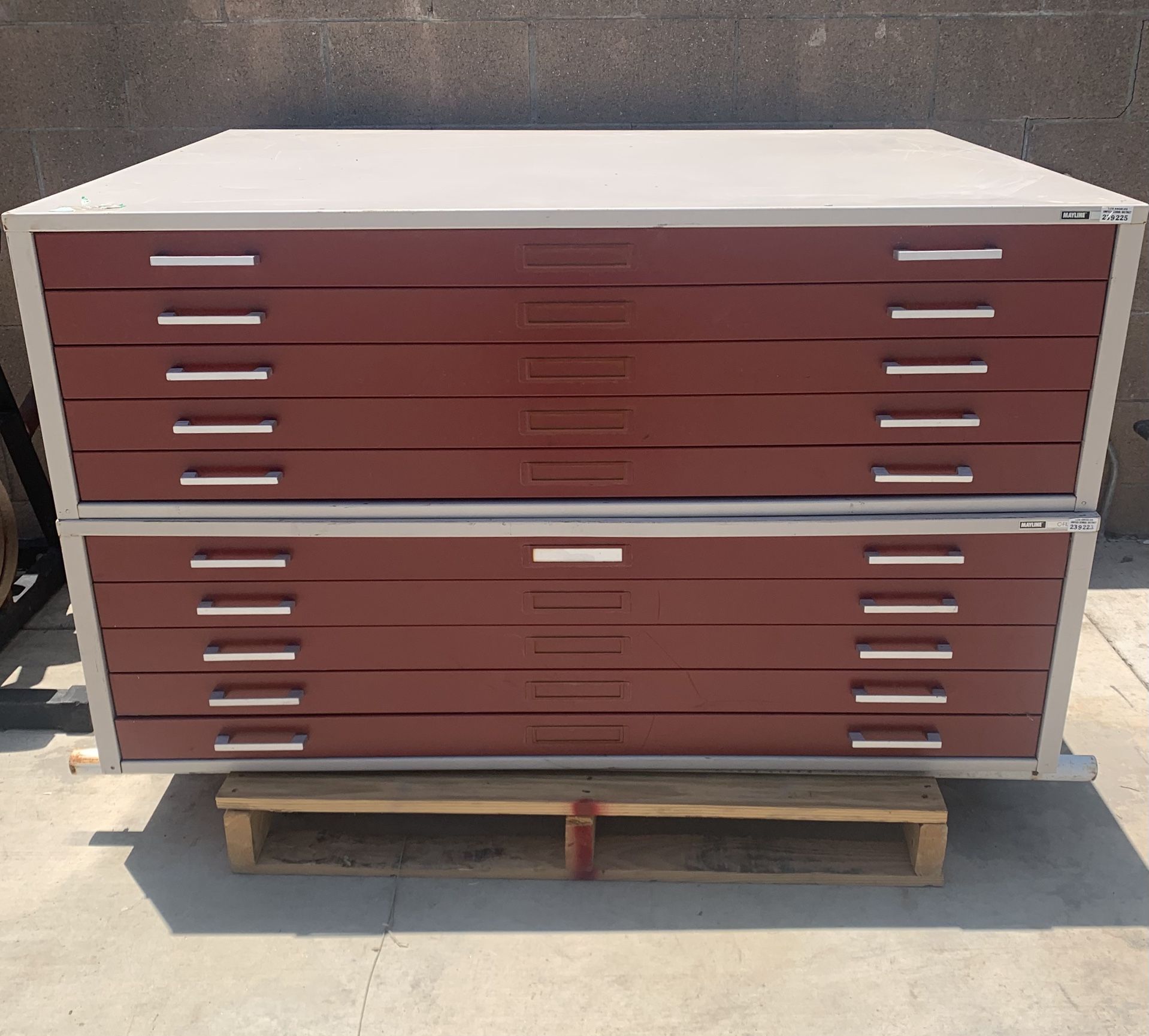 Large 54” Mayline Flat File Cabinet