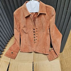 Kids Burgundy Leather Jaket