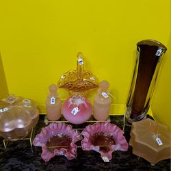 Vintage Pink Depression Glass Fenton Glass Priced Individually or Best Offer 