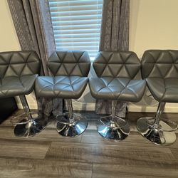 Set of 4 Adjustable Bar Stools – $80 for all