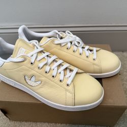 Adidas Originals Stan Smith Tennis Shoes Easy Yellow Brand New