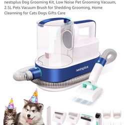 New 5 In 1 Dog, Grooming, Kit, And Vacuum