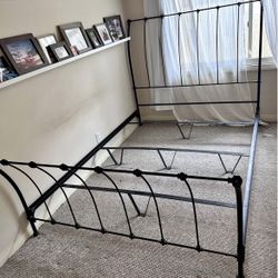 Vintage Queen Iron Bedframe