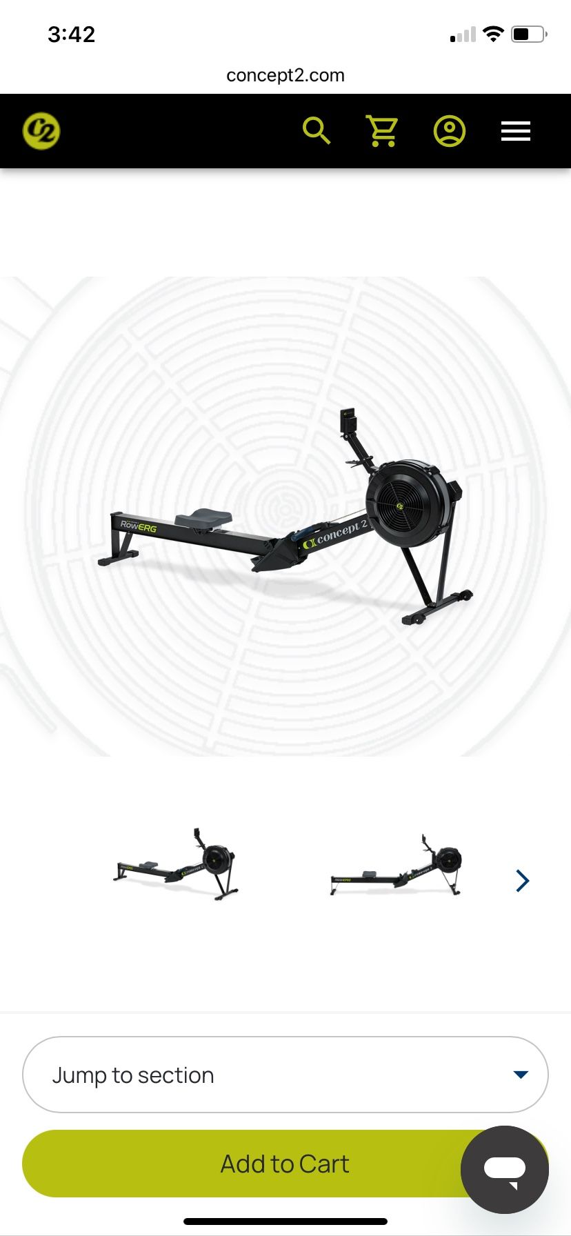 Concept 2 Rower Erg - PM5 Monitor - New Condition, used around 30 minutes only - check second pic for usage details