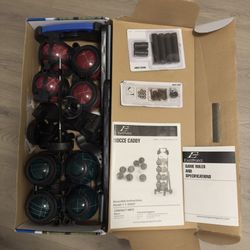 Competitive Bocce Ball Set With Caddy