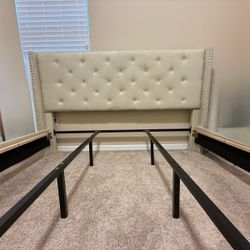 King Size Platform Bed W/O Mattress 