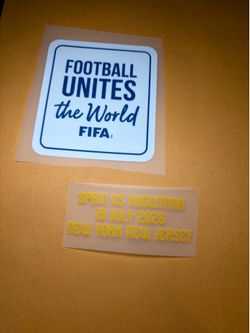 World Cup Final Patches & Match Detail Spain vs Argentina