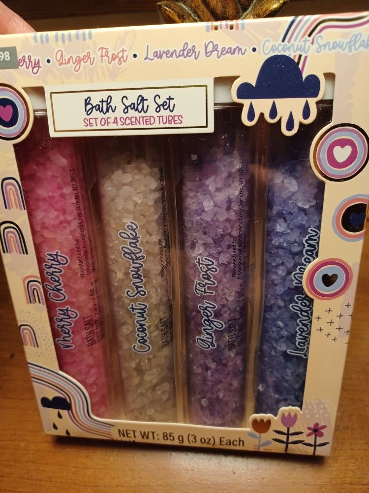 New Bath Salt Set, Lavenders