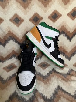 Jordan Air Jordan 1 Mid SE Oakland Black White Green Gold Mid Top size 12 men’s