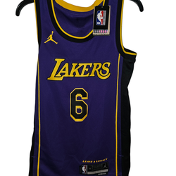 Nike Jordan Los Angeles LA Lakers Lebron Statement Jersey NBA DO9530-505 SIZE XS