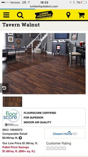 Laminate Wood Flooring Keeler Tavern Walnut For Sale In