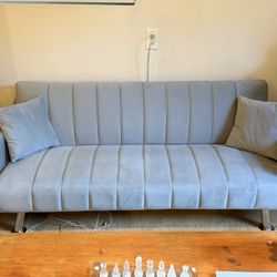 Two Gray Sofa, Couches, Convertible