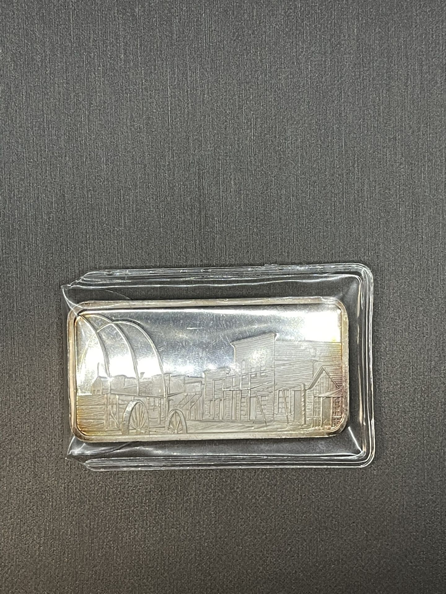 1 OZ .999 Silver Ghost Town Bar
