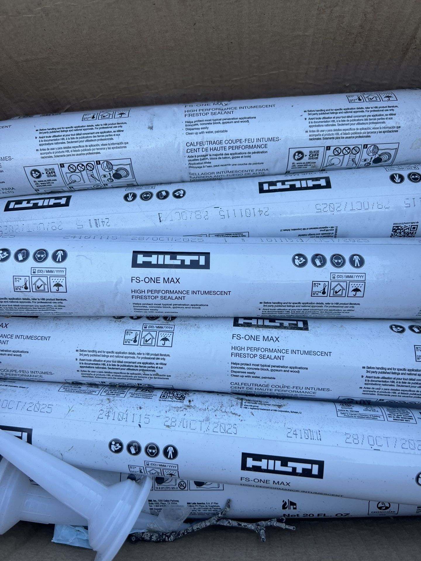 16x16oz Hilti Fire Caulk