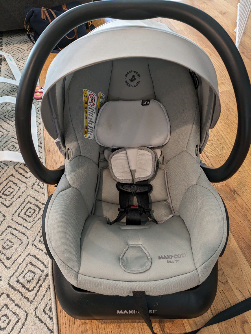 Maxi-Cosi Mico 30 Lightweight Infant Car Seat - Polished Pebble (PureCosi)

