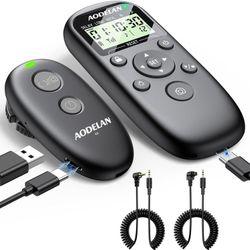 Rechargeable Camera Timer Intervalometer Remote Control for Canon, Upgrade Wireless Shutter Release Compatible with Rebel T7, R6 Mark II, R5 Mark II,5