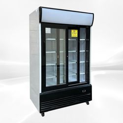NSF 48 ins Drink two slide glass door refrigerator CLG-1000BFS