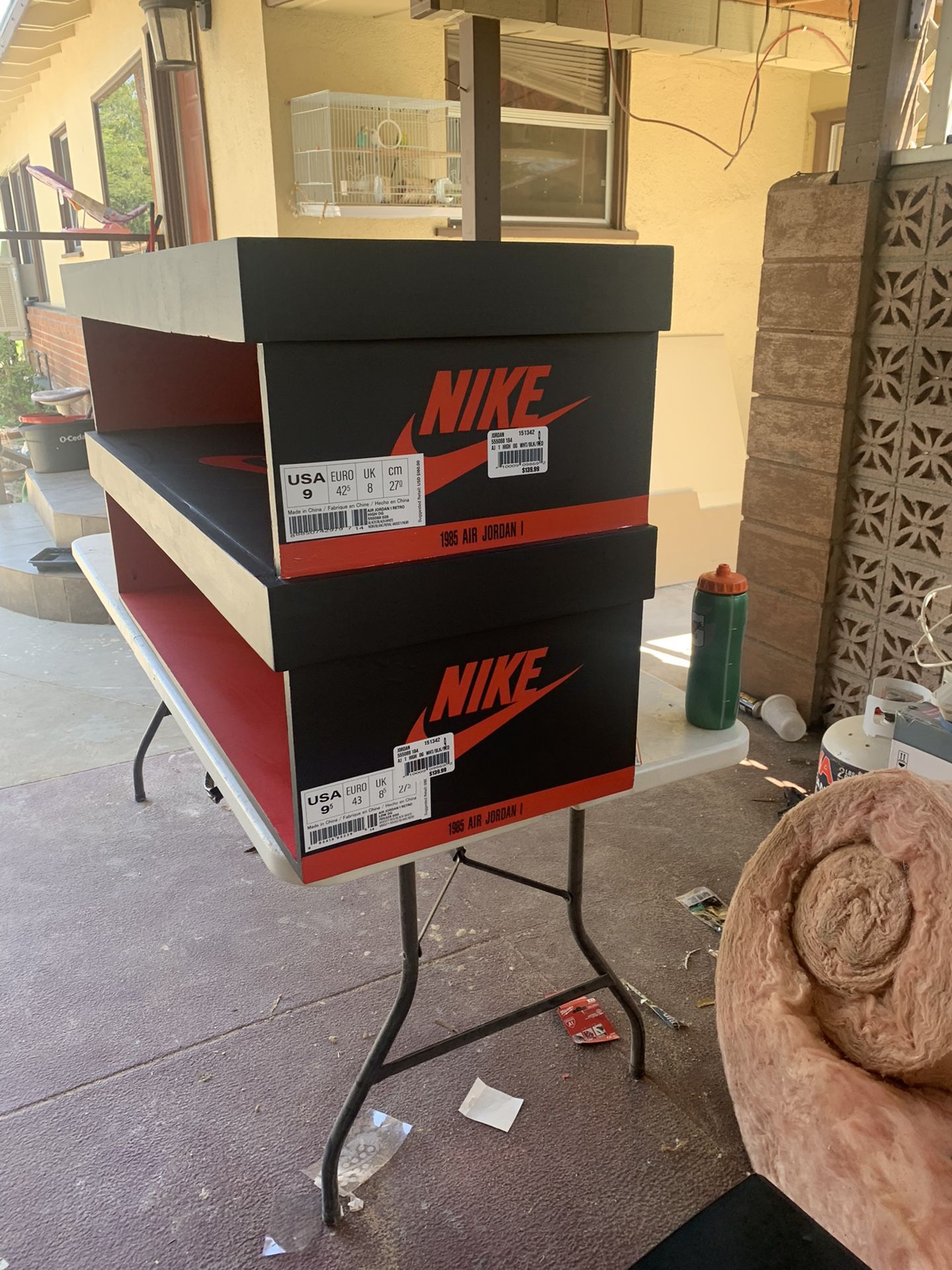 Air Jordan 1 Sneaker box tv stand or shoe shelf