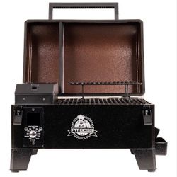 (NEW) Pit Boss 10697 Table Top Wood Portable Grill With Temperature Control, Mahogany (PERFECT FOR TAILGATING)