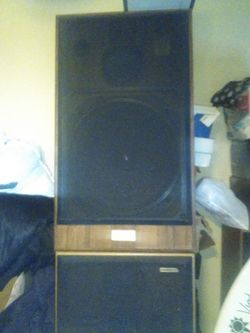 Floor Standing Oak Color Speaker Sets