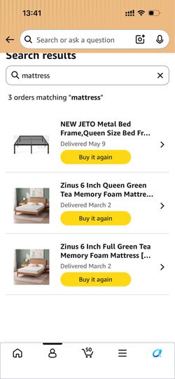 Mattress with bed frame