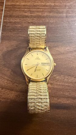 VINTAGE Omega Seamaster Quartz Gold-Tone Watch