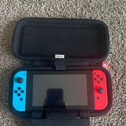 Nintendo Switch blue and red