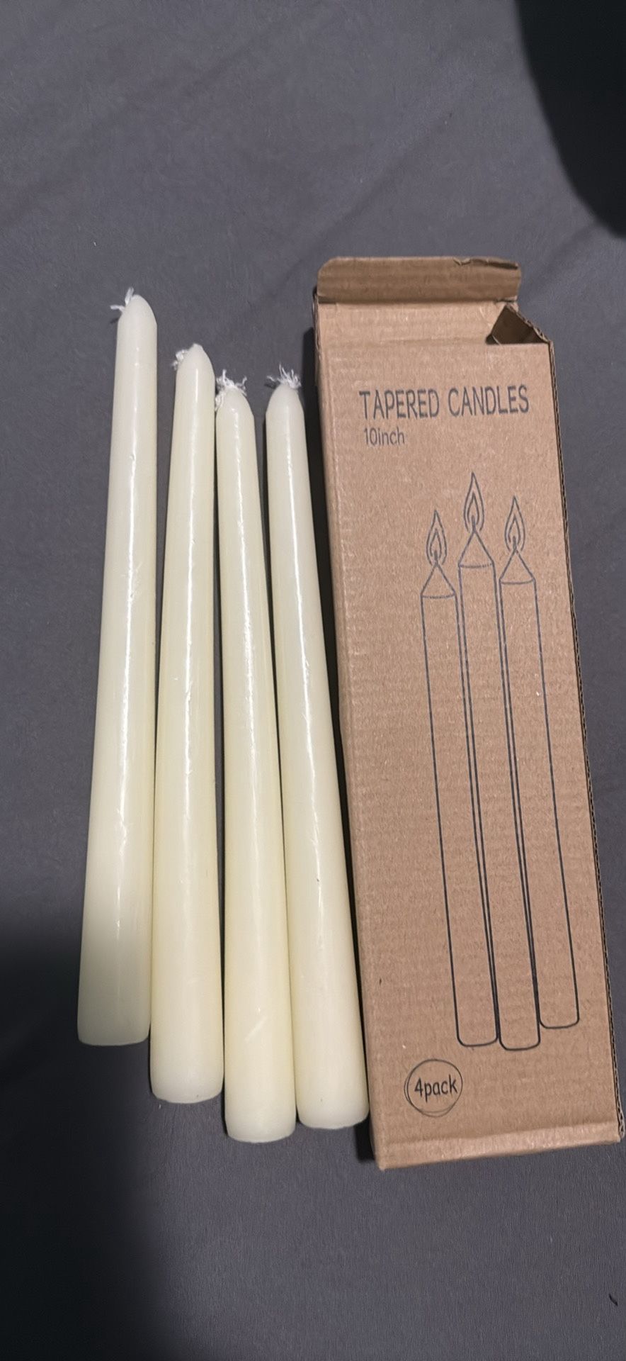 Tapered Wedding Candles 4pk